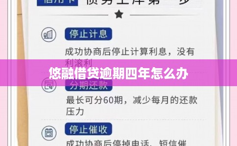 悠融借贷逾期四年怎么办