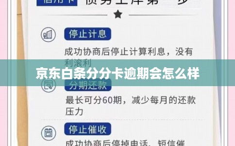 京东白条分分卡逾期会怎么样