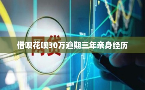 借呗花呗30万逾期三年亲身经历