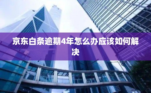 京东白条逾期4年怎么办应该如何解决