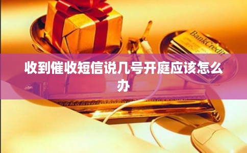 收到催收短信说几号开庭应该怎么办