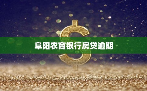 阜阳农商银行房贷逾期