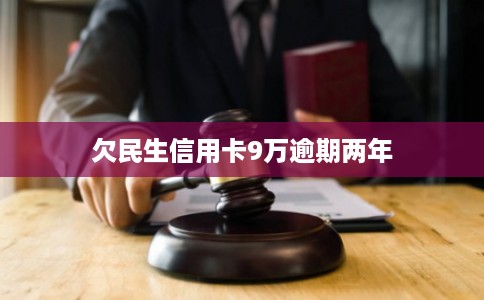 欠民生信用卡9万逾期两年