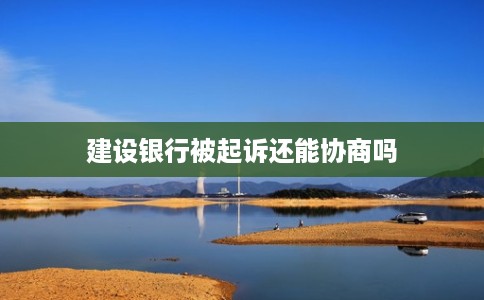 建设银行被起诉还能协商吗