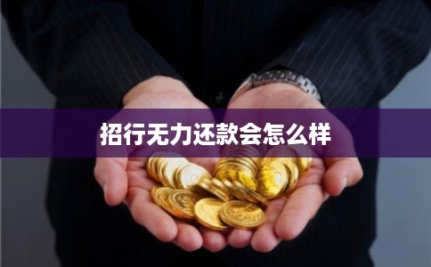招行无力还款会怎么样