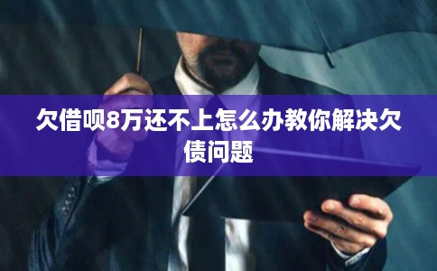 欠借呗8万还不上怎么办教你解决欠债问题