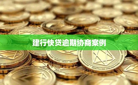建行快贷逾期协商案例