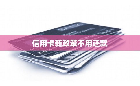 信用卡新政策不用还款