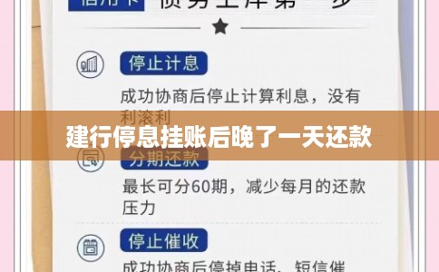 建行停息挂账后晚了一天还款