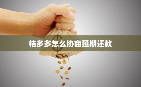 桔多多怎么协商延期还款