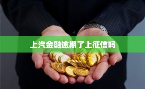 上汽金融逾期了上征信吗 上汽金融逾期了上征信吗