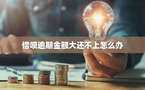借呗逾期金额大还不上怎么办