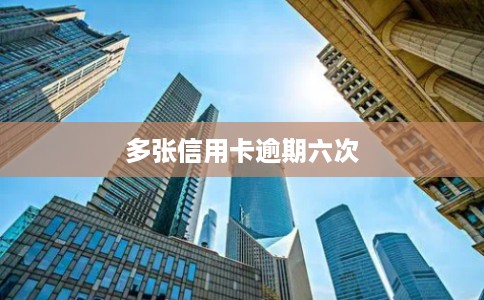 多张信用卡逾期六次