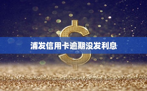 浦发信用卡逾期没发利息