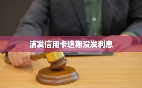 浦发信用卡逾期没发利息