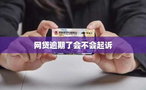 网贷逾期了会不会起诉