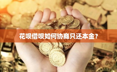 花呗借呗如何协商只还本金？