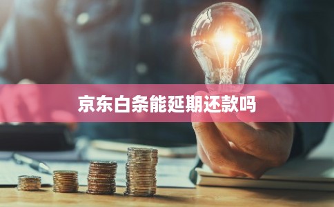 京东白条能延期还款吗