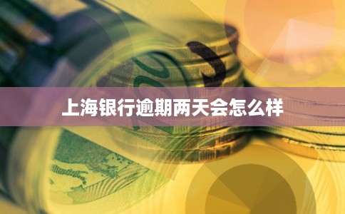 上海银行逾期两天会怎么样