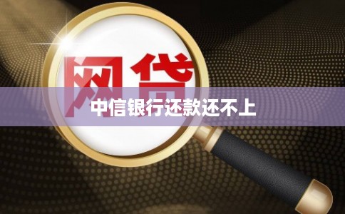 中信银行还款还不上