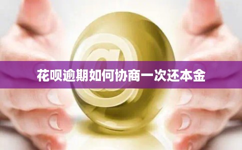 花呗逾期如何协商一次还本金