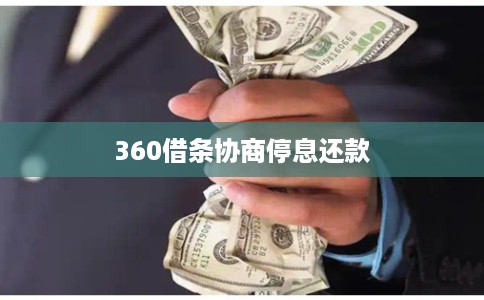 360借条协商停息还款