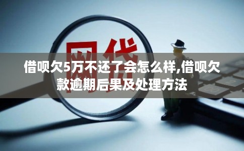 借呗欠5万不还了会怎么样,借呗欠款逾期后果及处理方法