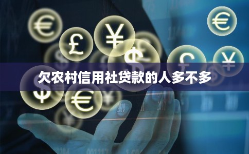 欠农村信用社贷款的人多不多