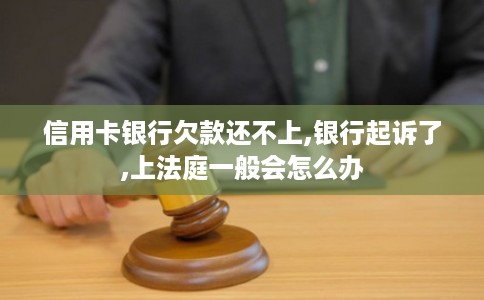 信用卡银行欠款还不上,银行起诉了,上法庭一般会怎么办