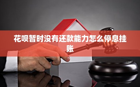 花呗暂时没有还款能力怎么停息挂账