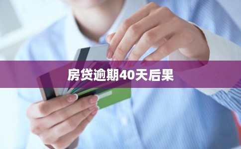 房贷逾期40天后果