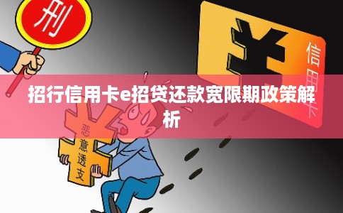 招行信用卡e招贷还款宽限期政策解析