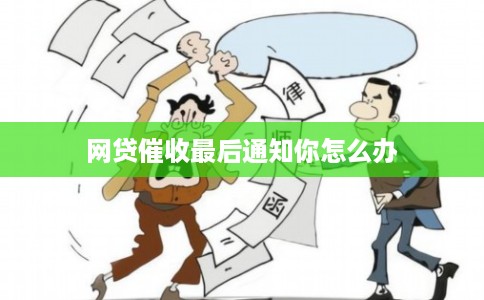 网贷催收最后通知你怎么办