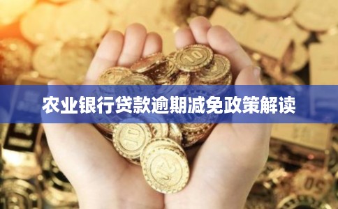 农业银行贷款逾期减免政策解读