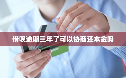 借呗逾期三年了可以协商还本金吗