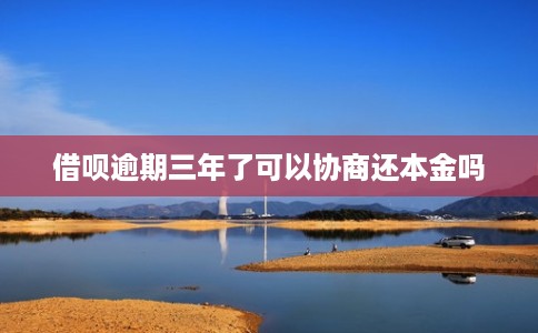 借呗逾期三年了可以协商还本金吗