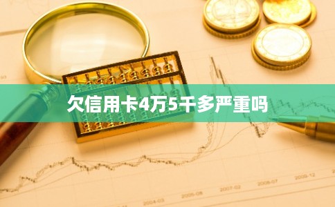 欠信用卡4万5千多严重吗