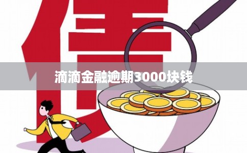 滴滴金融逾期3000块钱