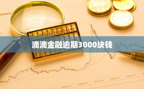 滴滴金融逾期3000块钱