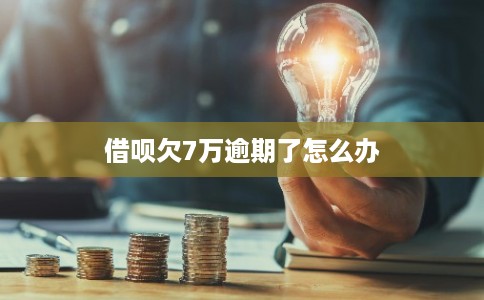 借呗欠7万逾期了怎么办