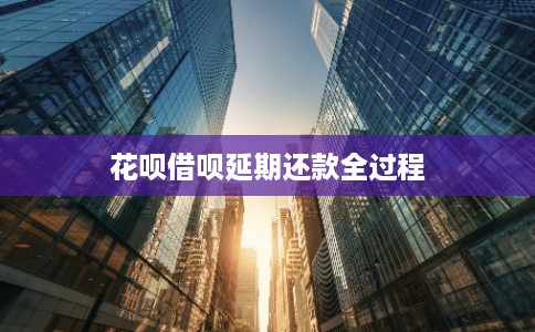 花呗借呗延期还款全过程 花呗借呗延期还款全过程