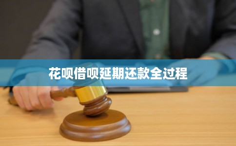 花呗借呗延期还款全过程 花呗借呗延期还款全过程