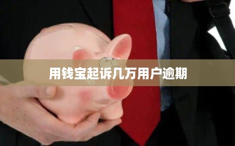 用钱宝起诉几万用户逾期