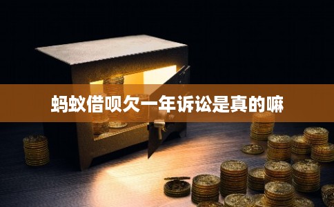 蚂蚁借呗欠一年诉讼是真的嘛