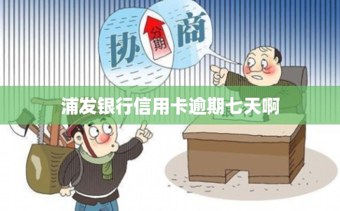 浦发银行信用卡逾期七天啊