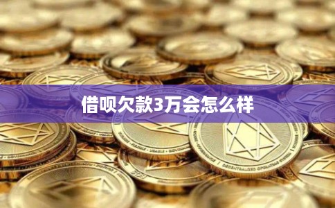 借呗欠款3万会怎么样