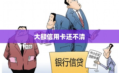 大额信用卡还不清