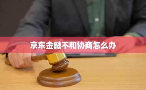 京东金融不和协商怎么办
