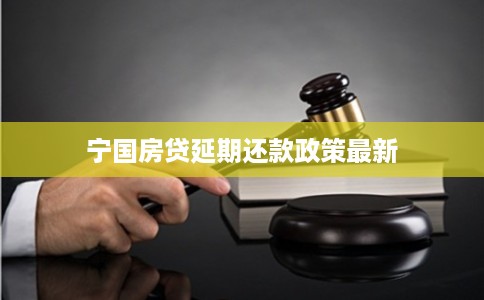 宁国房贷延期还款政策最新