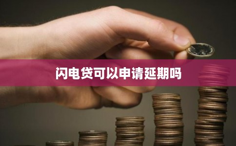 闪电贷可以申请延期吗